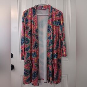 Colorful Paisley Kimono Cardigan